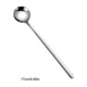 thumbnail image 2 of Toystoory 8 piezas cuchara agitadora de acero inoxidable café té agitador mango largo sopa cubiertos vajilla comer plata 17 cm Type2 NO2, 2 of 6