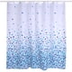 thumbnail image 4 of Cortina de ducha con estampado de estilo mosaico azul de poliéster, cortina o forro de ducha de tela repelente al agua, 72 "x 72", 4 of 5