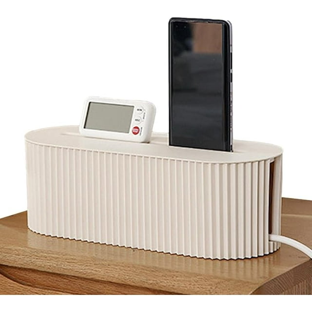 Boîte de Rangement pour Câbles, Boîtes de Rangement Portables et Sûres, Cache-Fil Flexible pour Bureau Maison Cuisine Salon