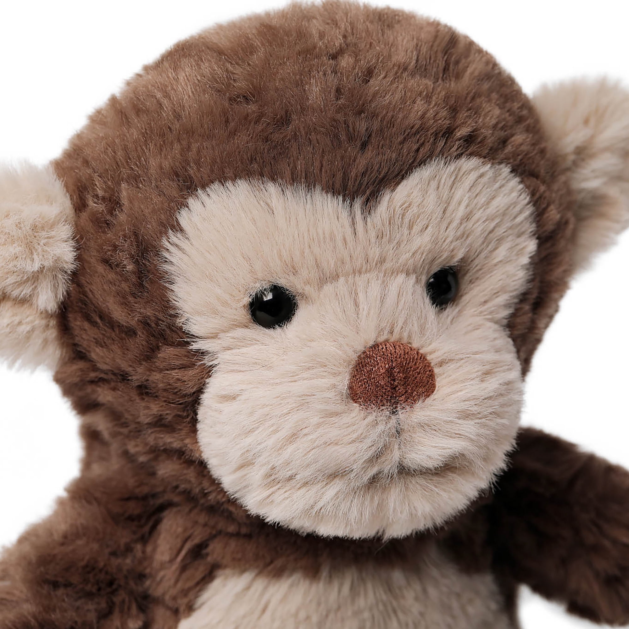 McHugs: Kindergarten Series - Little Naughty Monkey - 7" Brown Stuffed Animal Plush, Soft Weighted Cuddle Toy, Cozy Play Companion, Baby-Toddler-Kids