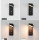 thumbnail image 5 of Lámparas de pared LED de interior nórdicas para el hogar, 9 W, atenuación continua táctil, luz de pared, apliques de pared de color blanco y negro para sala de estar, sala de lectura, decoración, bl, 5 of 5