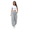 thumbnail image 1 of Pantalon de Survêtement pour Femme à Bas Resserré, Poches, Taille Haute, Sport, Gym, Coupe Athlétique, Pantalon Jogger, Pantalon de Détente, 1 of 9