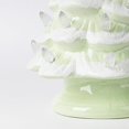 thumbnail image 4 of Sunlit Cordless Lighted Ceramic Christmas Tree Vintage Tabletop Christmas Decoration Pre-Lit Colorful Mini Light Bulbs 13" Traditional AA Battery Operated LED - Ombre Green, 4 of 7
