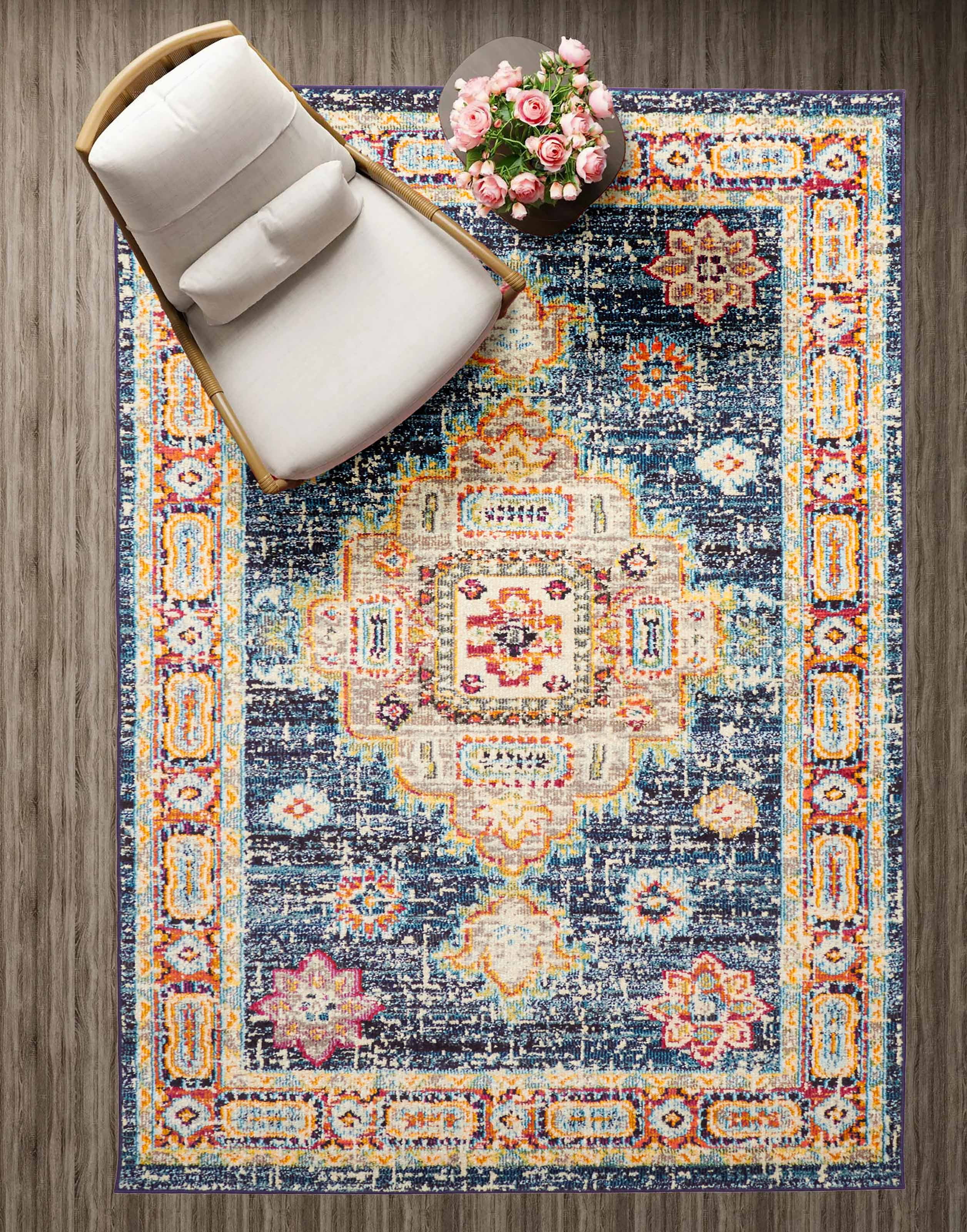 ECARPET Aldora Traditional Area Rug for Living Room, Bedroom, Dining Entrance, Hallway and More