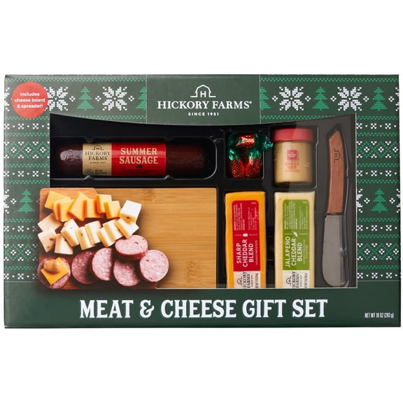 Hickory Farms $14.88 Meat & Cheese Gift Box Gourmet Charcuterie Set