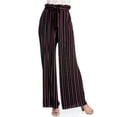thumbnail image 3 of Made by Olivia Women's Ribbon Tie Chiffon Loose Pleated Wide Leg Palazzo Pants, 3 of 4