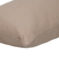 thumbnail image 3 of Parkland Collection Transitional Solid Beige Rectangle 18" x 12" Pillow, 3 of 5
