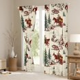 thumbnail image 3 of Homewish Western Cowboy Tribal Black Out Curtains,Country Farmhouse Lodge Curtains Pack of 2 (42x63 Each),Grown Green Beige Bedroom Curtains For Children,Breathable Home Decor, 3 of 6