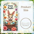 thumbnail image 2 of Cute Easter Banner Colorful Eggs Spring Background Floral Bunny Easter Backdrop for Easter Party Spring Celebration Family Gathering, 2 of 9