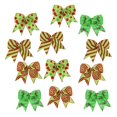 thumbnail image 1 of Adornos navideños Lazo Adorno navideño Cinta Adornos Coronas Lazo para 12 piezas, 1 of 9