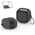 thumbnail image 1 of Case for Samsung Galaxy Buds 4 / Buds 4 Pro Earbuds，Shockproof TPU+PC Protective Cover with Phone Stand & Carabiner Anti-Fingerprint Wireless Charging, 1 of 11