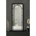 thumbnail image 3 of Kate and Laurel Lyla Modern Metal Framed Wall Mirror, 20 x 48, Black, Chic Arched Mirror for Wall, 3 of 8