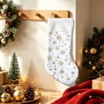 thumbnail image 5 of Christmas White Snowflake Stockings, 18"Large Super Soft Knitted Xmas Stocking for Kids, Christmas Decoration Holiday and Family Stocking for Fireplace Christmas Holiday Party Decoration, 5 of 6