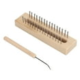 thumbnail image 3 of Scarf Knitting Looms, Compact Rectangle 32 Peg Sturdy Wooden Knitting Loom Multipurpose  for Gloves, 3 of 7