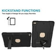 thumbnail image 3 of FIEWESEY For New iPad 10.2 Case 2021,Hybrid Shockproof Rugged Anti-Impact Drop With Stand Protection Case for Apple iPad 10.2 inch Tablet 7th/8th/9th Generation 2019/2020/2021 Released(Black/Black), 3 of 6