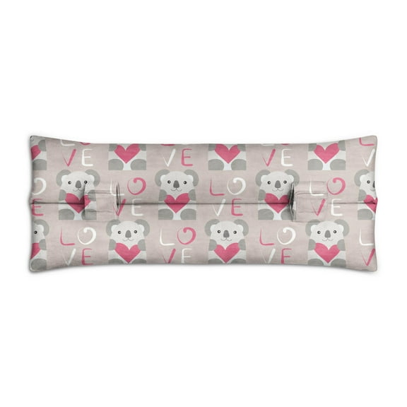 Koala Bear Seat Belt Pillow for Women - Post Surgery Recovery Cushion for Mastectomy & Chest Procedures, Pressure Relief Pad with Double Hook-and-Loop Straps