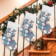 thumbnail image 5 of SKYSONIC Funny Santa Clauses Christmas Stockings 1PCS,Big Xmas Stockings Gift Decorations and Party Supplies,Used for Fireplace Decoration Socks Christmas Tree Decoration, 5 of 7