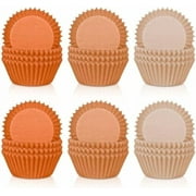 600Pcs Terracotta Cupcake Liners Fall Color Orange Baking Cups Gradient Color Cupcake Wrappers Muffin Liners for Birthday Wedding Bridal Shower Autumn Thanksgiving Party Supplies Decor