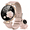 Rose gold, variant on Smart Watches for Women, 1.2'' AMOLED HD Round Screen Fitness Trackers with Bluetooth Call (Answer/Make/Text), 100+ Sports Mode, IP68 Waterproof Women Smart Watch for Android IOS
