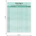 thumbnail image 3 of Tabbies Patient Sign-In Label Forms 8 1/2 x 11 5/8 125 Sheets/Pack Green 14532, 3 of 6