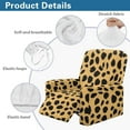 thumbnail image 5 of Psesaysky Yellow Cheetah Print Recliner Chair Covers Lazy Boy Recliner Covers with Pockets Stretch Couch Cover Slipcovers 4-Piece Furniture Protector for Dogs Cats, 5 of 7