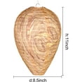thumbnail image 3 of Wasp Nest Decoy, Hanging Fake Wasp Hornets Yellow Jackets Nest for Garden Outdoor, 3 of 7