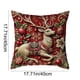 thumbnail image 3 of Seyotauo Red Christmas Pillow Covers 18x18 Farmhouse Christmas Decorations Snowman Wreath Santa Claus Tree Merry Christmas Holly Jolly Winter Holiday Decor Throw Cushion Case for Home Couch, 3 of 6