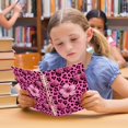 thumbnail image 6 of Haosy Pink Leopard Print Cherry Flower Notebooks 1-subject Journal 60 Sheets A5 College Ruled Paper Detachable Ring 8.3"x5.7", 6 of 8