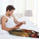 thumbnail image 5 of Fotbe Haystack Meditating Cat Pantalones de Pijama para Hombre, Pantalones de Dormir, Pantalones de Casa con Cintura Ajustable y Bolsillos-X-Large, 5 of 6