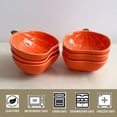 thumbnail image 5 of FYUEROPA Ceramic Pumpkin Ramekins Set, Small Bowls for Baking Souffle, Pudding, Serving Snack, Dessert, 6Oz (10PCS), 5 of 5