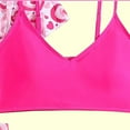 thumbnail image 3 of CYRBOKO Bikinis Swim Set for Girls, Spaghetti Straps Swimming Pool 4 Pieces Summer Bathing Suits Pink Size 10-12 T, 3 of 8