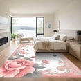 thumbnail image 3 of ODIKA 2'x3' Machine Washable Non-Slip Area Rug, Vintage Blush Pink High Traffic Rug with Pad, Pink, 1058479, 3 of 8