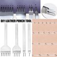thumbnail image 4 of CAROOTU Leather Hole Punch Tool Craft Pricking Steel Diamond Stitching Chisel 3/4/5/6mm, 4 of 6