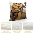 thumbnail image 4 of Cute Funny Cool Beaver Playing Saxophone Music Cartoon - Pillow Cases, 4 of 5