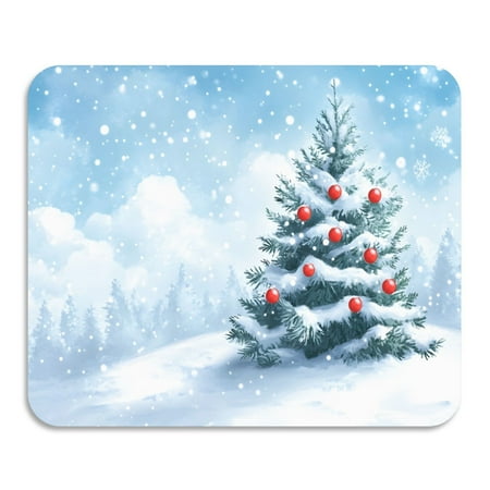 

ALAZA Dish Drying Mat for Kitchen Snown on Christmas Tree Counter Absorbent Draining Pad 19.7 x15.7