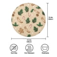 thumbnail image 4 of IAUYY Set of 6 Round Placemats for Dining Tables Heat-Resistant and Wear-Resistant DIY Printing Design Table Placemats，Applicable for Christmas Bright Beige Color, 4 of 7