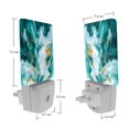 thumbnail image 7 of HemaKayy 2 Pack Plug-in LED Night Light with Light Sensor, Warm White, Dusk to Dawn Sensor Flat Nightlight for Bathroom, Hallway, Bedroom, Living Room - Unique Marble Texture, 7 of 7
