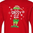 thumbnail image 4 of Inktastic Funny Christmas I'm the Sassy Elf with Shoes and Hat Long Sleeve Youth T-Shirt, 4 of 5