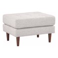 thumbnail image 1 of TOV Furniture Cave Beige Tweed Pouf Rembourré, 1 of 4