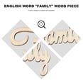 thumbnail image 6 of Troglfold Wood Piece Prop 15pcs Wooden Family Cutout Letters for Wedding Party Decorations,1.93"X1.1"X0.1", 6 of 10