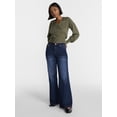 thumbnail image 2 of No Boundaries Relaxed Flare Jeans, 31'' Inseam, Women's 00-20, 2 of 5