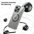 thumbnail image 4 of Magnetic for iPhone 16 Clear Case Compatible with Magsafe Military-Grade Protection Shockproof Phone Bumper,Anti-Scratch Drop Proof Anti-Fingerprint Clear Hard Back Cover Back,Black, 4 of 9