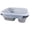 Gray, variant on 1 Pc 2-Compartment Silicone Collapsible Meak Kit Lunch Box Food Storage Containers with Lids Airtight Bento Box with Spoon Silicone Lunch Container for Adults Work Travel, 8.27x5.91x2.95 Inch, Gray