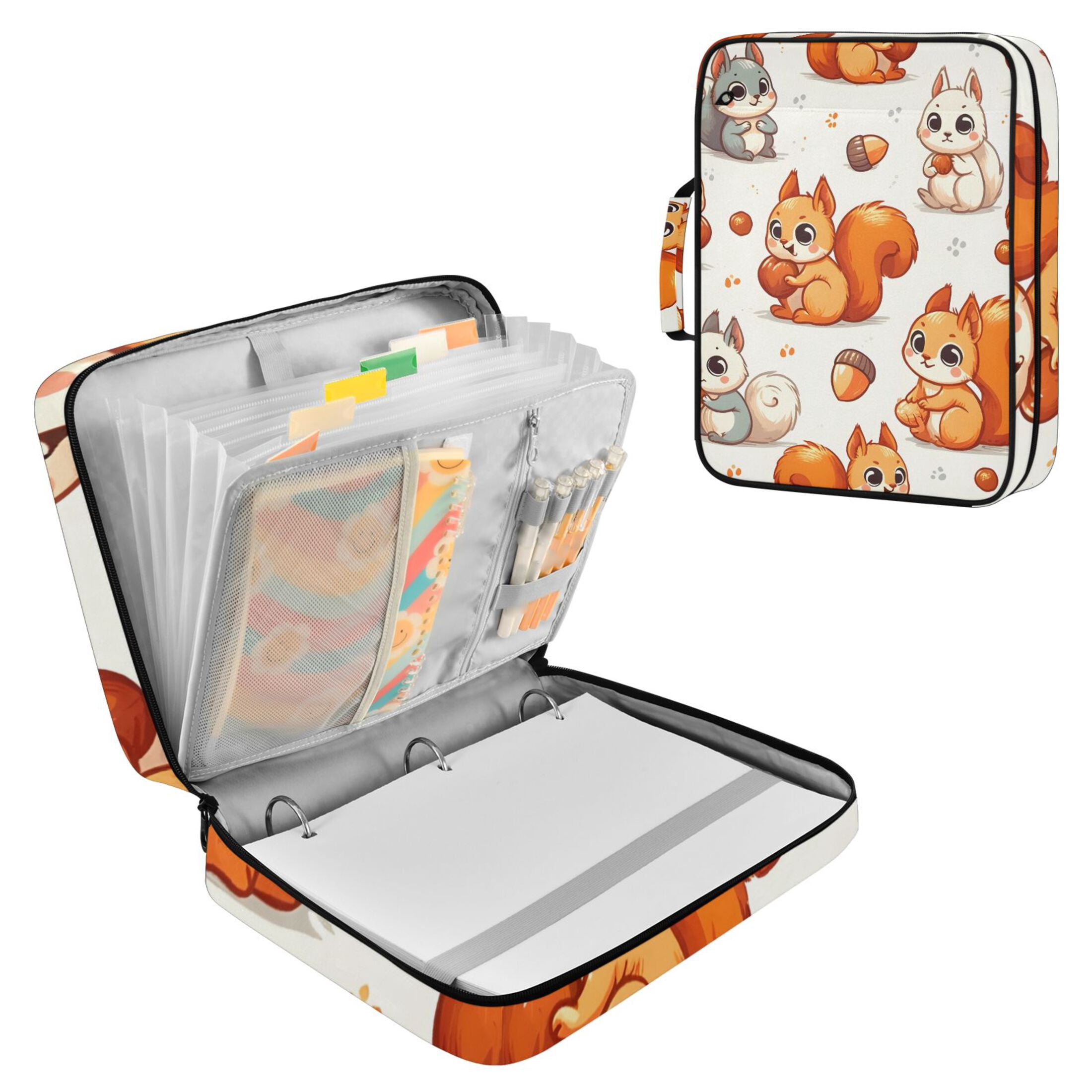 Haosy Accordion File Organizer Zipper Binder 500 Sheet 6-Tab