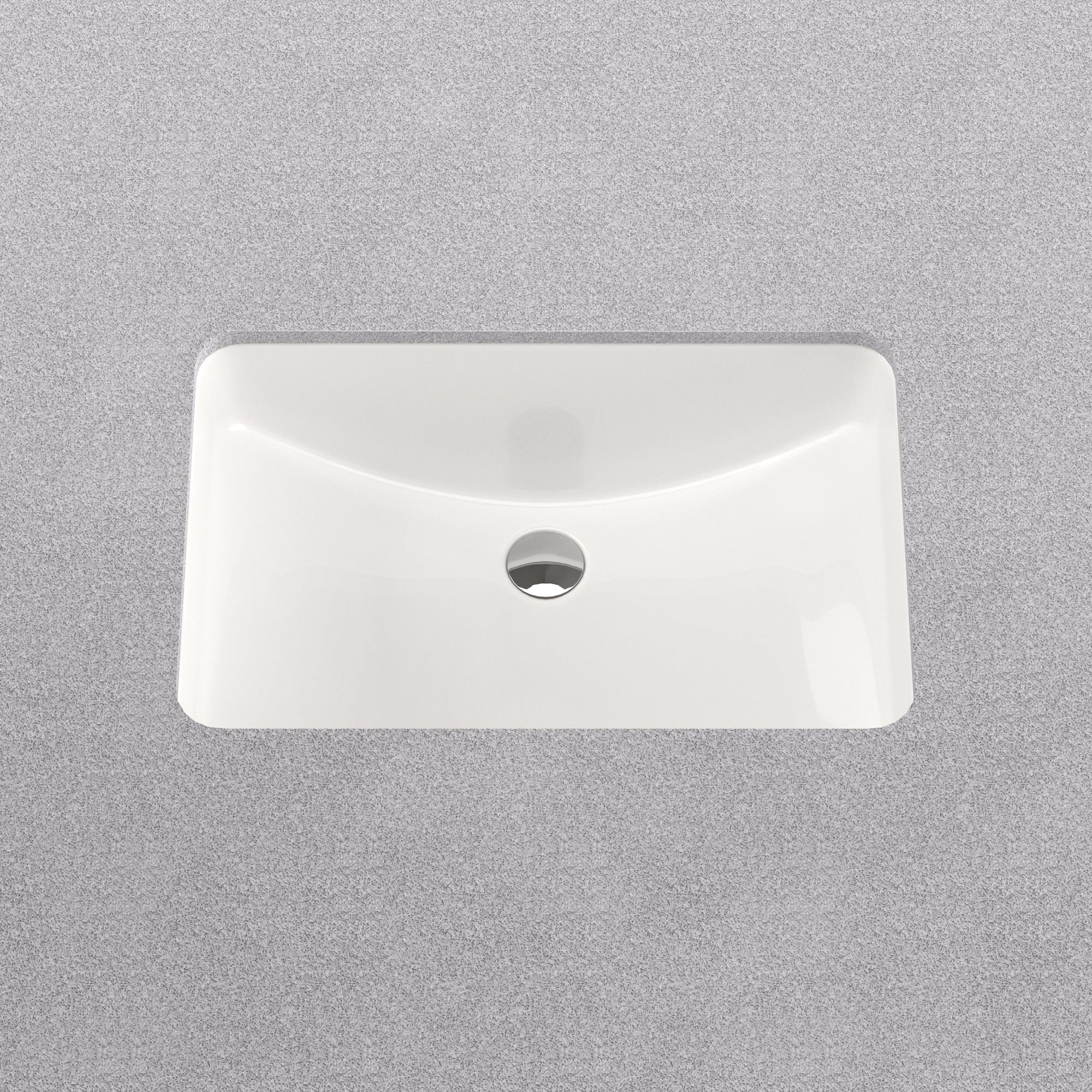Proflo PF1812U Norris 21" Rectangular Vitreous China Undermount Bathroom Sink Off White