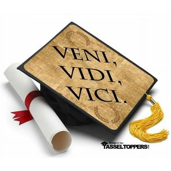 Veni Vidi Vici Grad Cap Tassel Topper