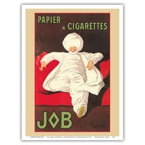 JOB Rolling Papers Paris - Papier A Cigarettes - Vintage Advertising Poster by Leonetto Cappiello 1912 - Master Art Print (Unframed) 9in x 12in