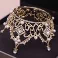 thumbnail image 2 of Hytrove Tiara Redonda Estilo Para De Vestido De Novia, 2 of 8