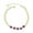Purple, variant on Kaash Custom Women's CZ Stone Fine Ankle Bracelet, 8"+2" inch Adjustable Size in Brass Mertal