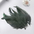 thumbnail image 4 of Abbraccia 2x50Pcs Feathers for DIY Crafts Handicraft Accessories Portable Soft Lightweight Chicken Feather Decorations for Jewelry Making , Black, 3 Pcs, 4 of 10